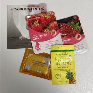 Face Masks Set Sungboon Editor, Fayankou And Pineapple 🍍